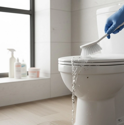 🚽 Nettoyage en profondeur contre les vers dans les toilettes