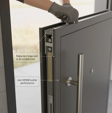 🚪 Réglage porte d’entrée : comment bien aligner et ajuster sa porte