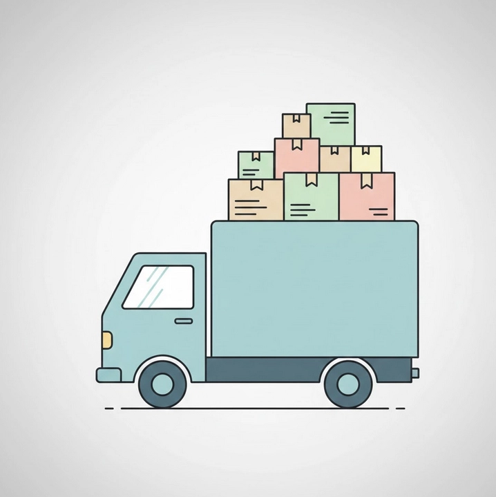 image d'un camion de demenagement