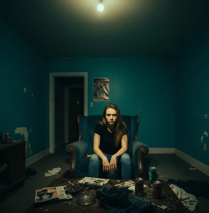 Piece integralement couleur vert d'eau