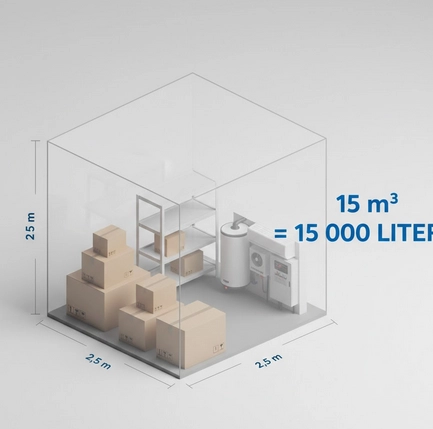 📦 Taille d’un volume de 15 mètres cubes : dimensions et conversion en litres