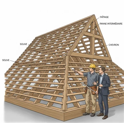 🏗️ Vocabulaire de la charpente : parlez le même langage que votre charpentier