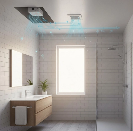 🌡️ VMC salle de bain : définition, types et installation